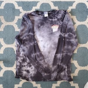 COPY - RIPNDIP nerm angel long sleeve tee. Black lighting wash. XL. Preloved <3.